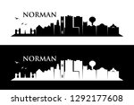 Norman skyline - Oklahoma - United States of America, USA - vector illustration