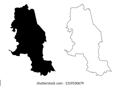 Norte de Santander Department (Colombia, Republic of Colombia, Departments of Colombia) map vector illustration, scribble sketch Department of North Santander map