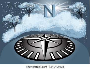 north. abstract wintry background. 10 EPS