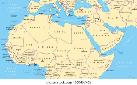 Maghreb Map Images Stock Photos Vectors Shutterstock