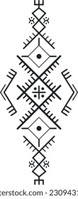 Símbolos bereberes amazigh norafricanos, motivo del tatuaje bereber amazigh marroquí, símbolo Kabyle, símbolo amazigh marroquí