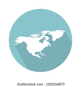 north amarica icon - From Map, Navigation, and Location Icons set