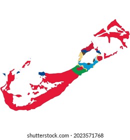 North America Bermuda country flag vector on white background