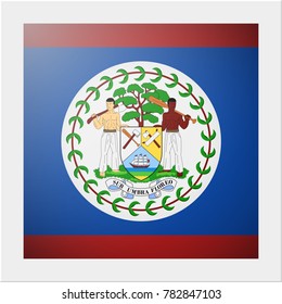 North America continent flag collection with photo of Belize flag , vector , illustration

