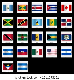 North america country flag icon vector illustration