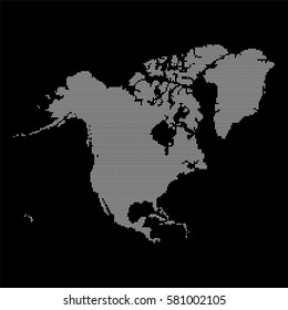 North America dot map