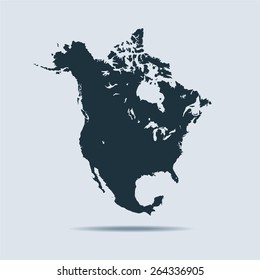 North America map