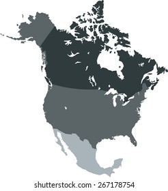 North America map