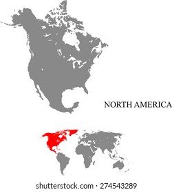 North America map