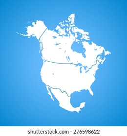 North America map