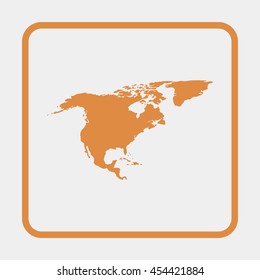 North America map.