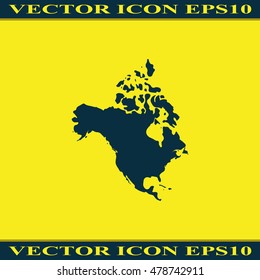 North America map.