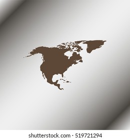 North America map.