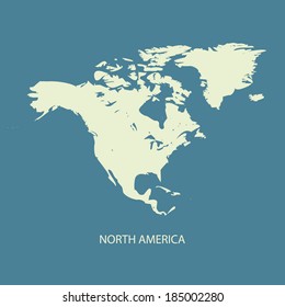 NORTH AMERICA MAP VECTOR