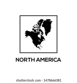 north america map vector , eps 10