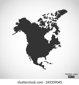 North America vector icon