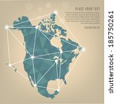 North America vector map