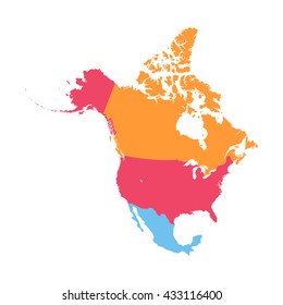 North America Vector Map