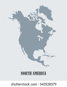 North America vector map