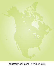 North america vector map made of green high density diamonds