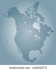 North america vector map made of blue high density diamonds