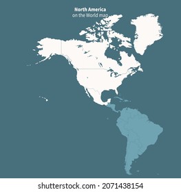 North America vector map.
world map by region.
