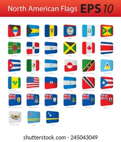 North American flags