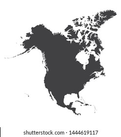 North American map that split ratio harshest perfectly