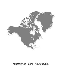 North American map is a vector