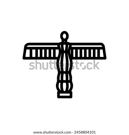 North Angel  icon in vector. Logotype
