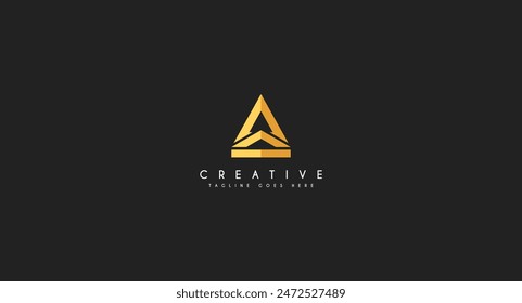 UP North Arrow logo design vector illustration.