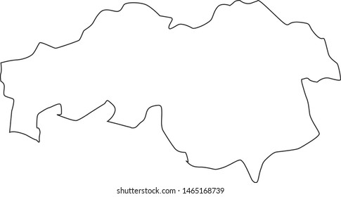 North Brabant province map in Netherlands