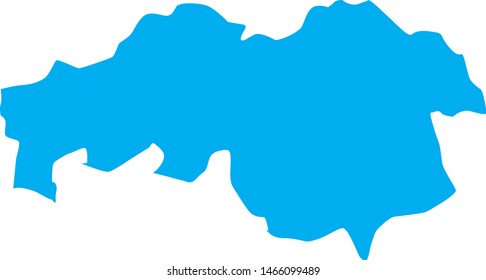 North Brabant province map in Netherlands