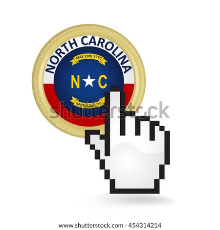 North Carolina Button Click