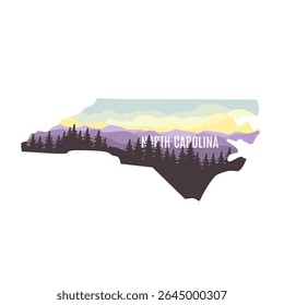 North Carolina Forest and Mountain Scenery Perfect for Print, Apparel, etc