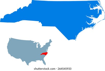 North Carolina map