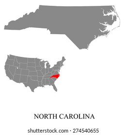 North Carolina map