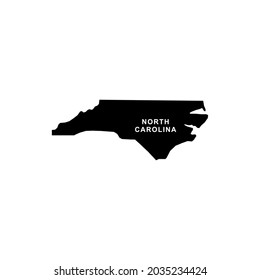 North carolina map icon. North carolina icon vector