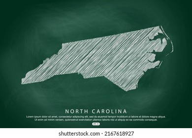 North Carolina Map Usa United States Stock Vector (Royalty Free ...