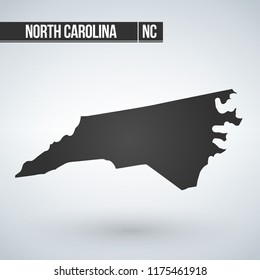 Outline State North Carolina Stock Vector (Royalty Free) 204768358