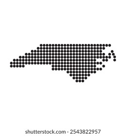 North Carolina State Map Icon Element Design