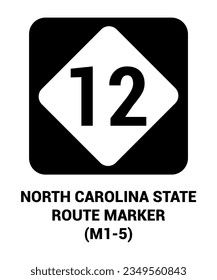 NORTH CAROLINA STATE ROUTE MARKER Guide sign US ROAD SYMBOL SIGN MUTCD