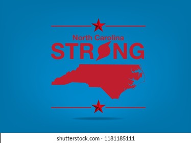 North Carolina Strong logo concept, Vector EPS 10.