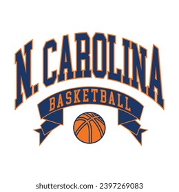 North Carolina  typography design vector, usa state shirt design vector. Jersey design vector, T-shirt design for usa 