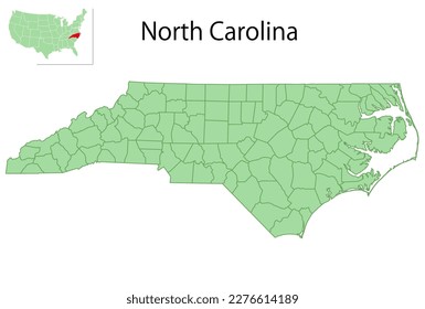 north carolina USA map state icon