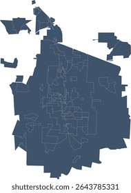 Mapa de Zonificación de North Carolina Wake County Angier