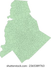 North Caroline Mecklenburg County Census BlockGroups map 2010