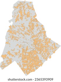 North Caroline Mecklenburg County Map with Subdivisions