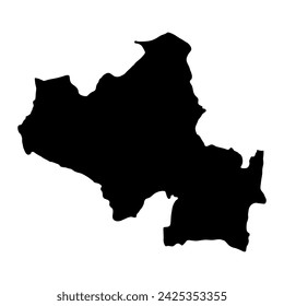 Nord-Zentralprovinz-Karte, administrative Abteilung von Sri Lanka. Vektorgrafik.
