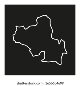 north central region map in sri lanka country